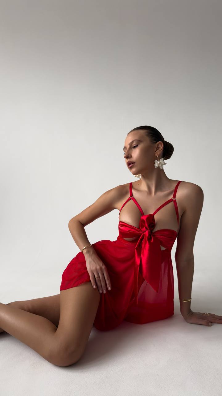 ❤️ Roselle Red Premium Babydoll